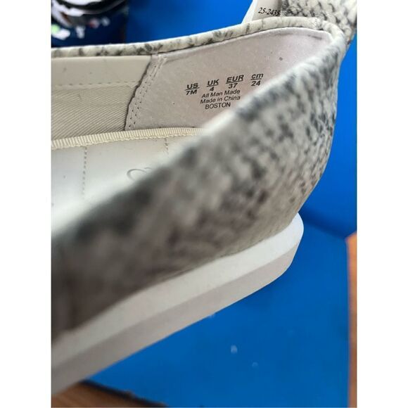 Franco Sarto Snake Print Square Toe Slip On Shoes Sneakers Womens Size 7 - Picture 5 of 6